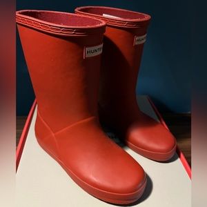 Hunter Rainboot - red size 12